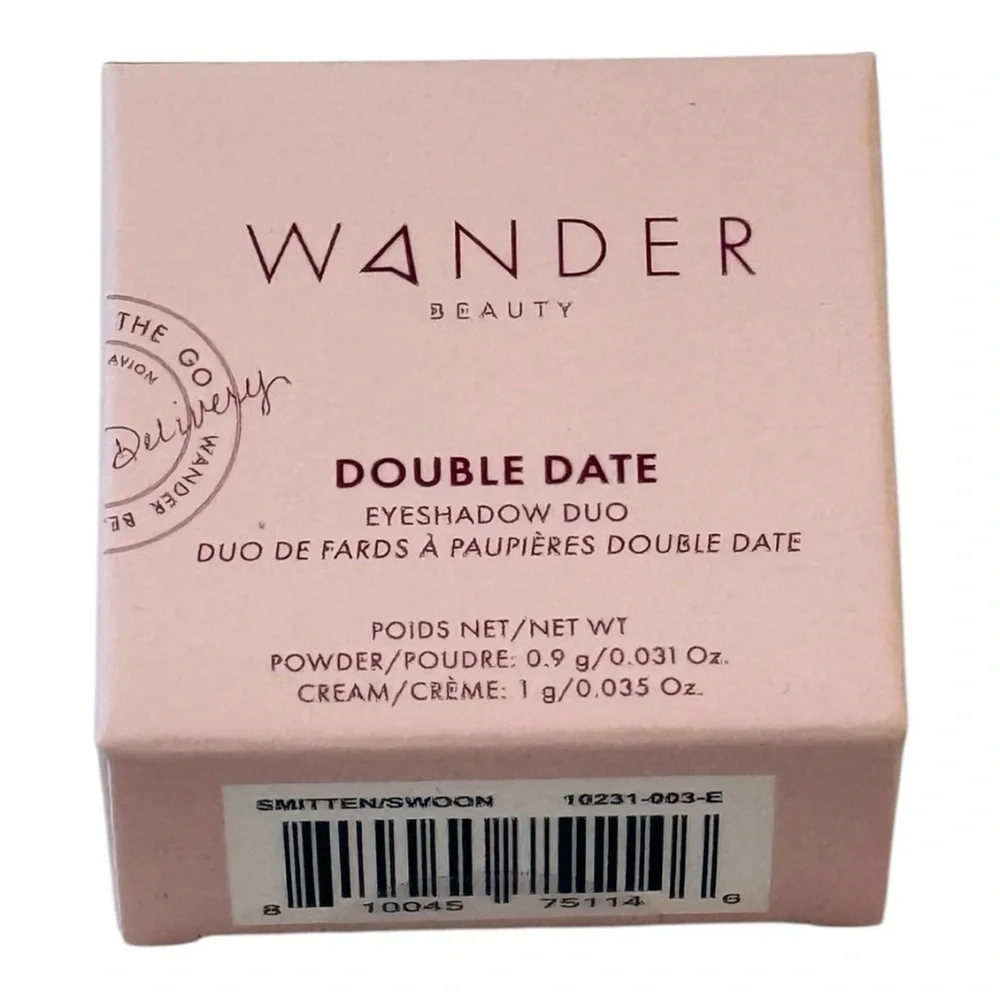 WANDER BEAUTY Double Date Eyeshadow Duo Smitten & Swoon NEW